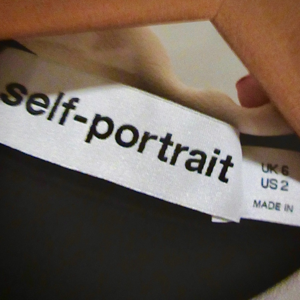 Self-Portrait Black Dress with White Collar - Picture 4 of 4